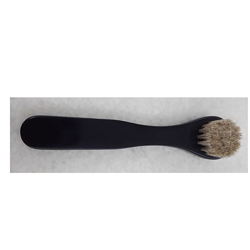 532 Dark blue cloth brush (white hair)